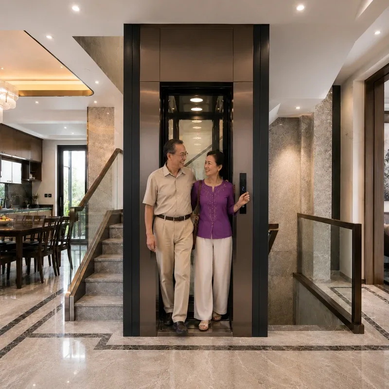 Thang máy vách kính 250kg - Ảnh 7