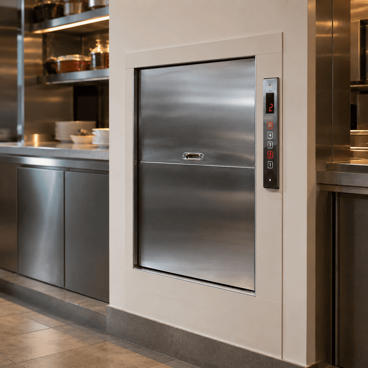 Thang tời thực phẩm 150kg (2-5 điểm dừng) - Ảnh 2