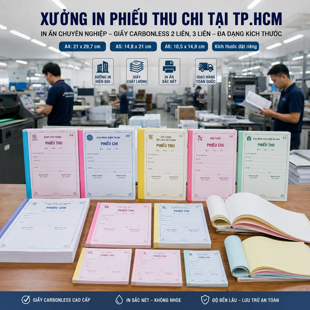 In Phiếu Thu các loại